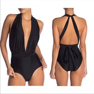 Nicole Miller multi wear convertible one piece swimsuit